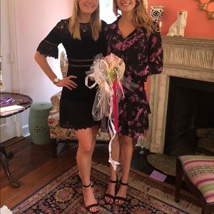 Rebecca Taylor Velvet and Lace Dress